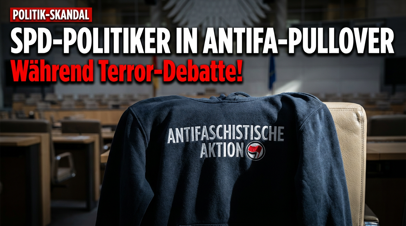 Antifa-Pullover im Parlament: SPD-Politikerin provoziert während Debatte  über linksextremen Terroranschlag