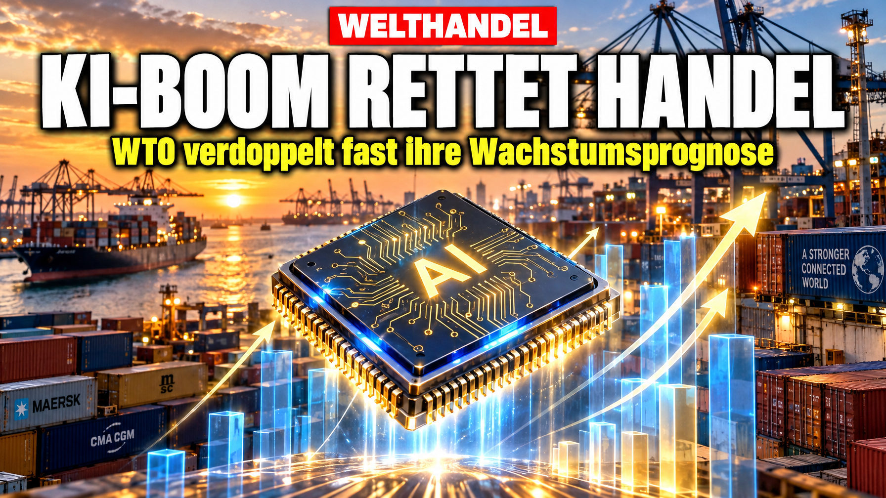 Daniel Rausch KI-Rausch rettet den Welthandel: WTO verdoppelt fast ihre Prognose!