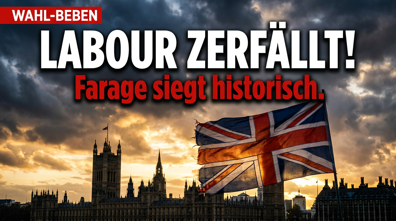 Politisches Erdbeben in Großbritannien: Farages Reform UK fegt Labour ...