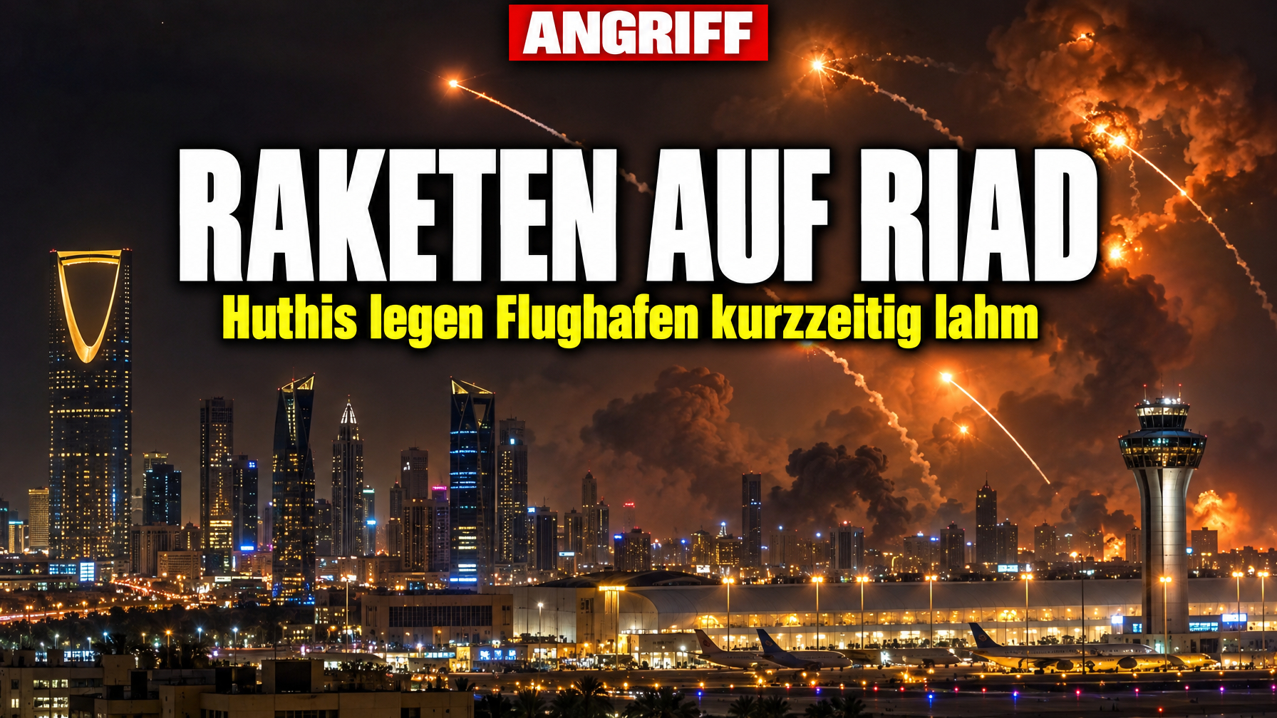 Panda Hay Riad Raketen auf Riad: Huthis legen Saudi-Hauptstadt kurzzeitig lahm!