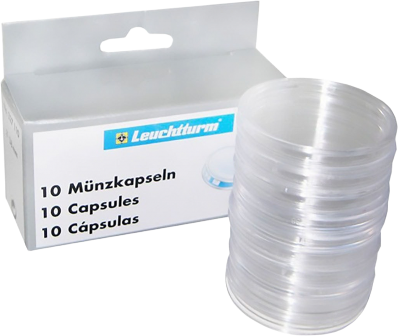 LINDNER Münzkapseln 27 Mm – 10er-Pack, Glasklar & Kratzfest, Innenmaß 27 Mm, Für 2 DM & Co. LINDNER Münzkapseln 27 Mm – 10er-Pack, Glasklar & Kratzfest, Innenmaß 27 Mm, Für 2 DM & Co.