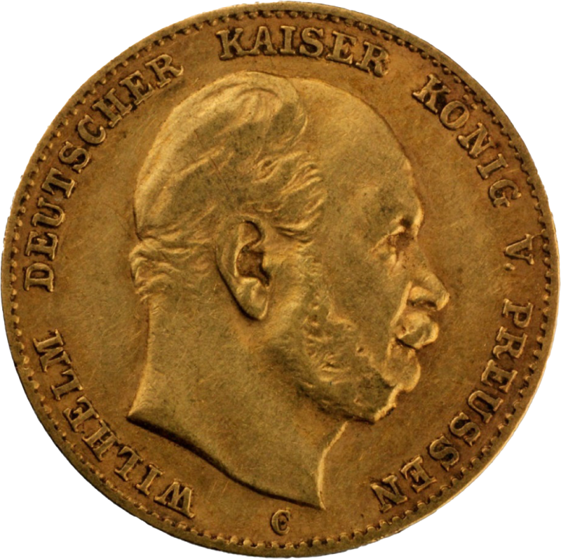 10 Mark Preußen Wilhelm I Goldmünze