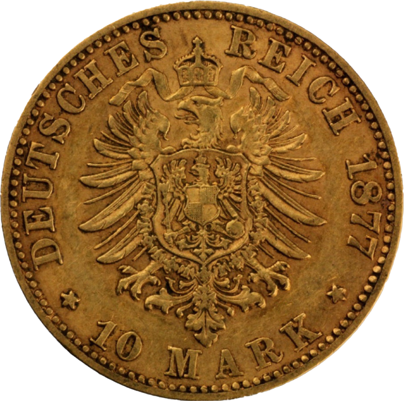 10 Mark Preußen Wilhelm I Goldmünze