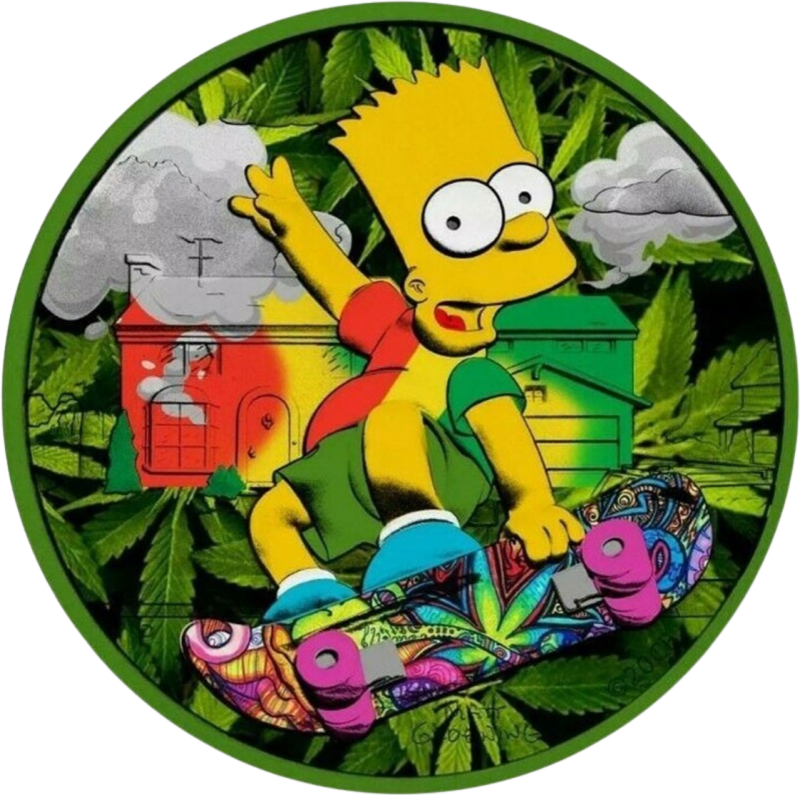 1 Unze Silber Bart Simpson Rasta 2020 | Limitiert 100 Stück