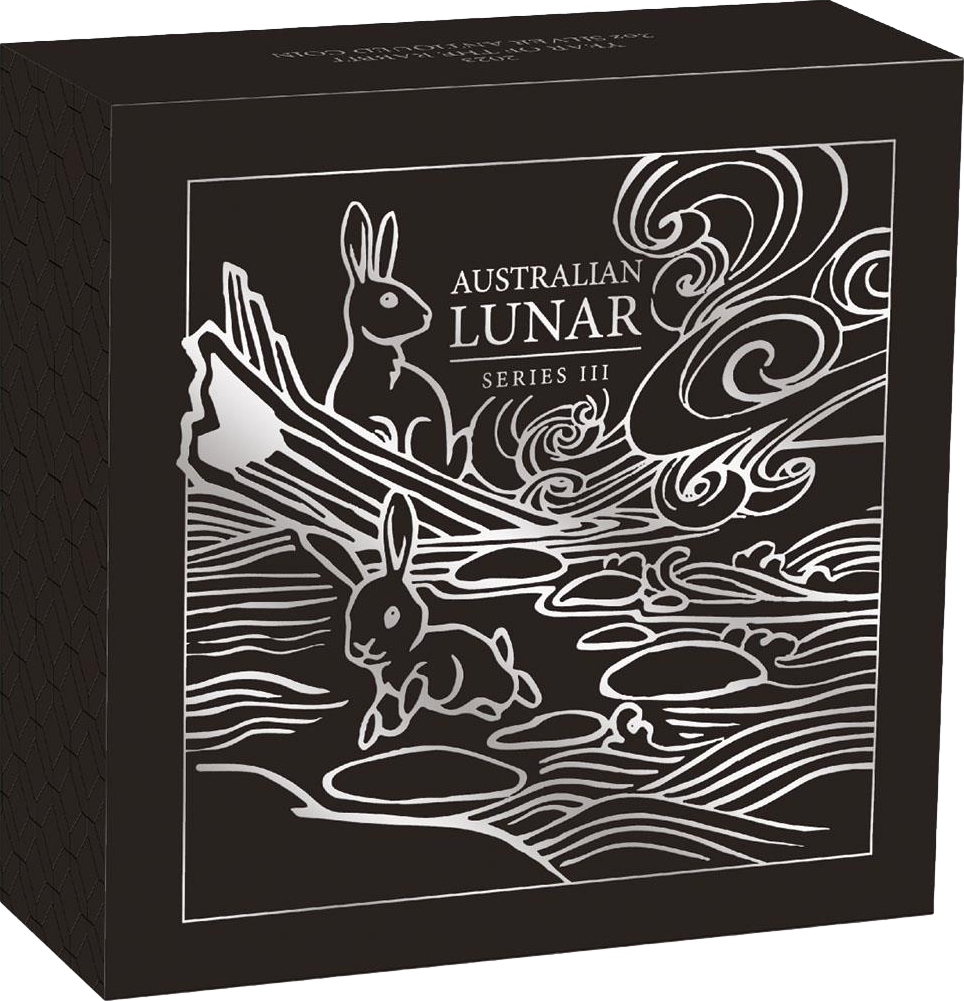 2 Unze Silber Lunar III Hase 2023 AF (Auflage: 1.888 | Antik Finish)