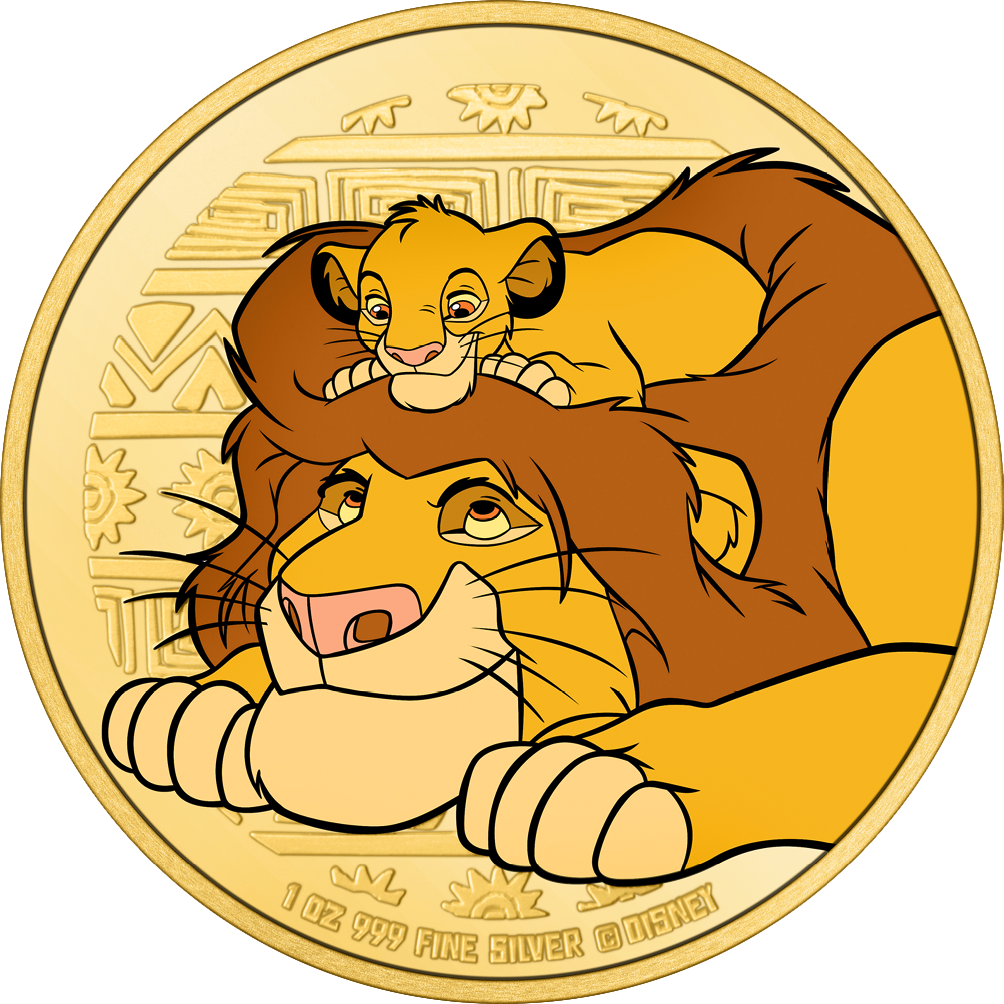 1 oz Silber König der Löwen Mufasa & Simba 2024 | PP