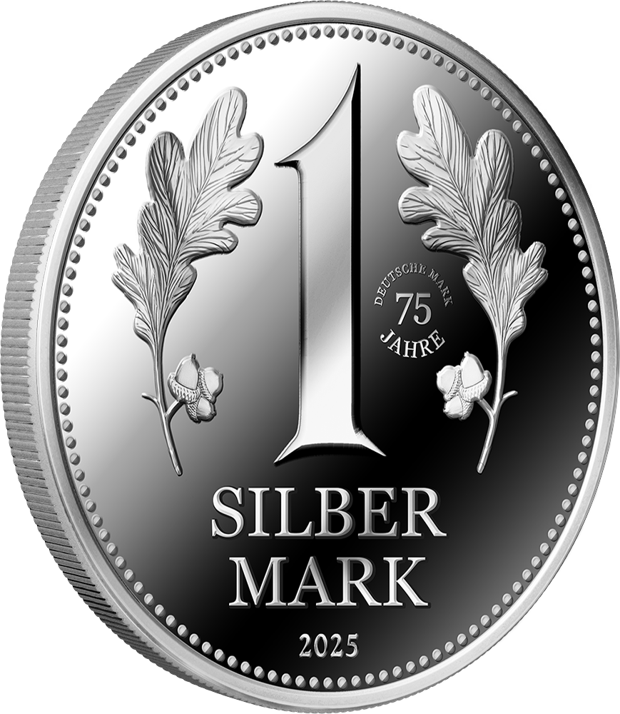 1 Unze Silber Mark PP (Auflage: 1.000 | 75 Jahre Privy Mark | Polierte Platte) 