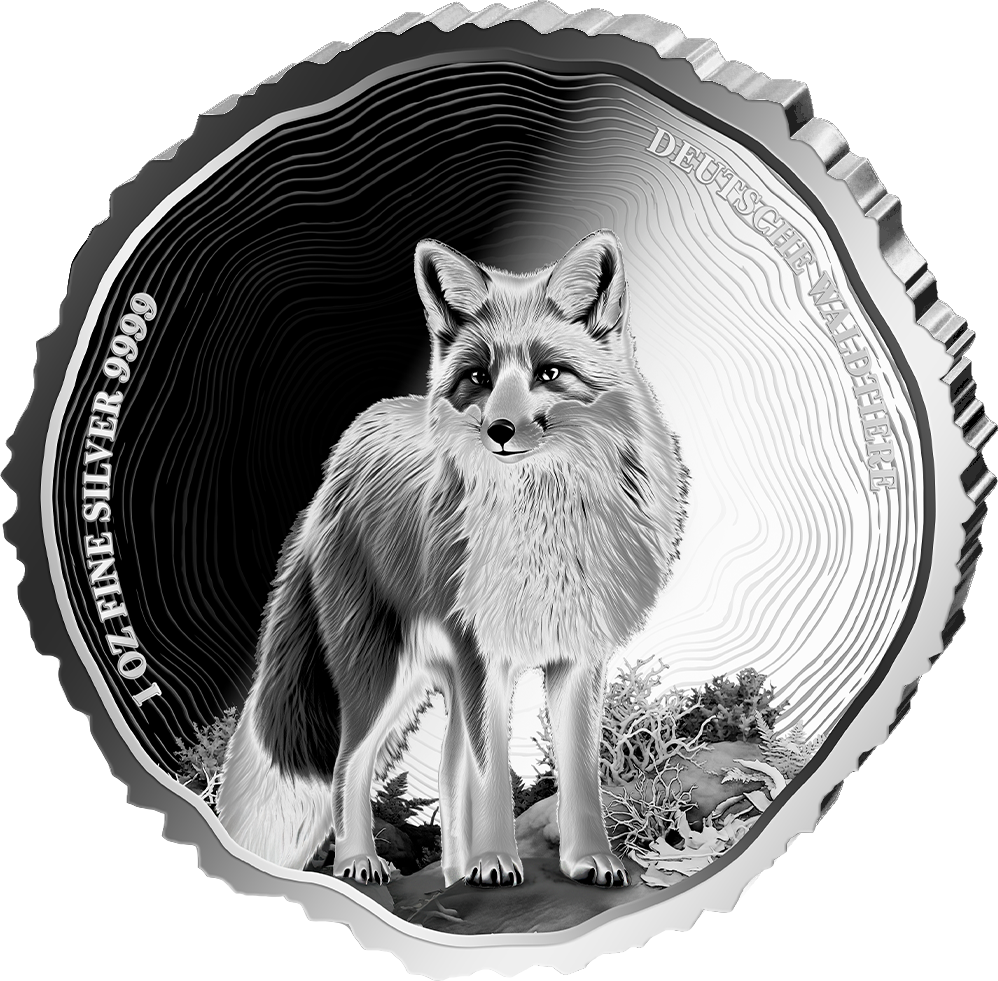 1 Unze Silber Fuchs 2026 (Auflage: 1.000 | Polierte Platte)