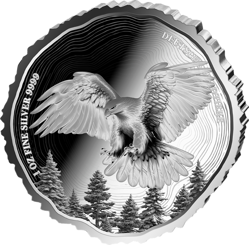 1 Unze Silber Steinadler 2026 (Auflage: 1.000 | Polierte Platte)