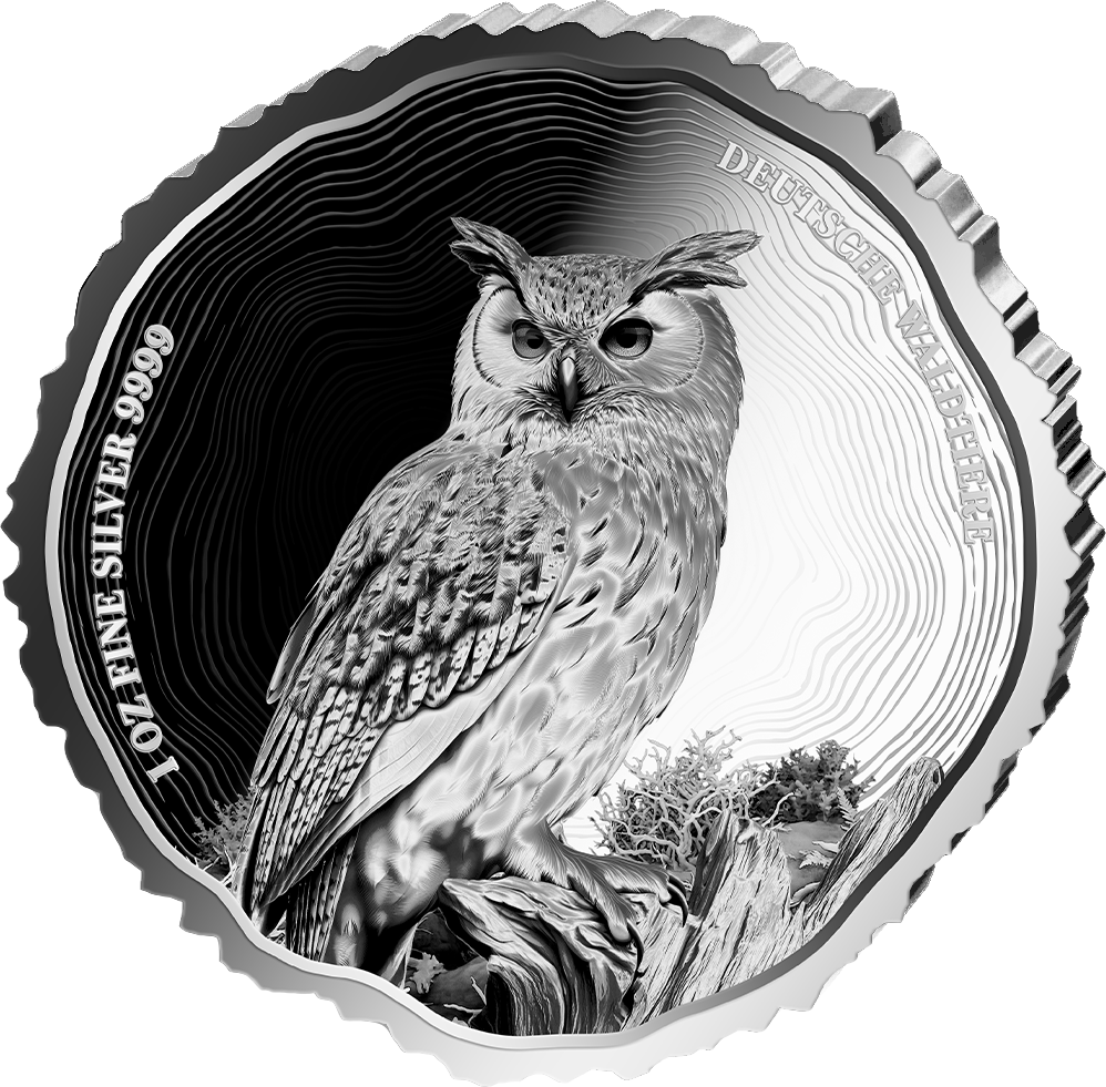1 Unze Silber Uhu 2026 (Auflage: 1.000 | Polierte Platte)