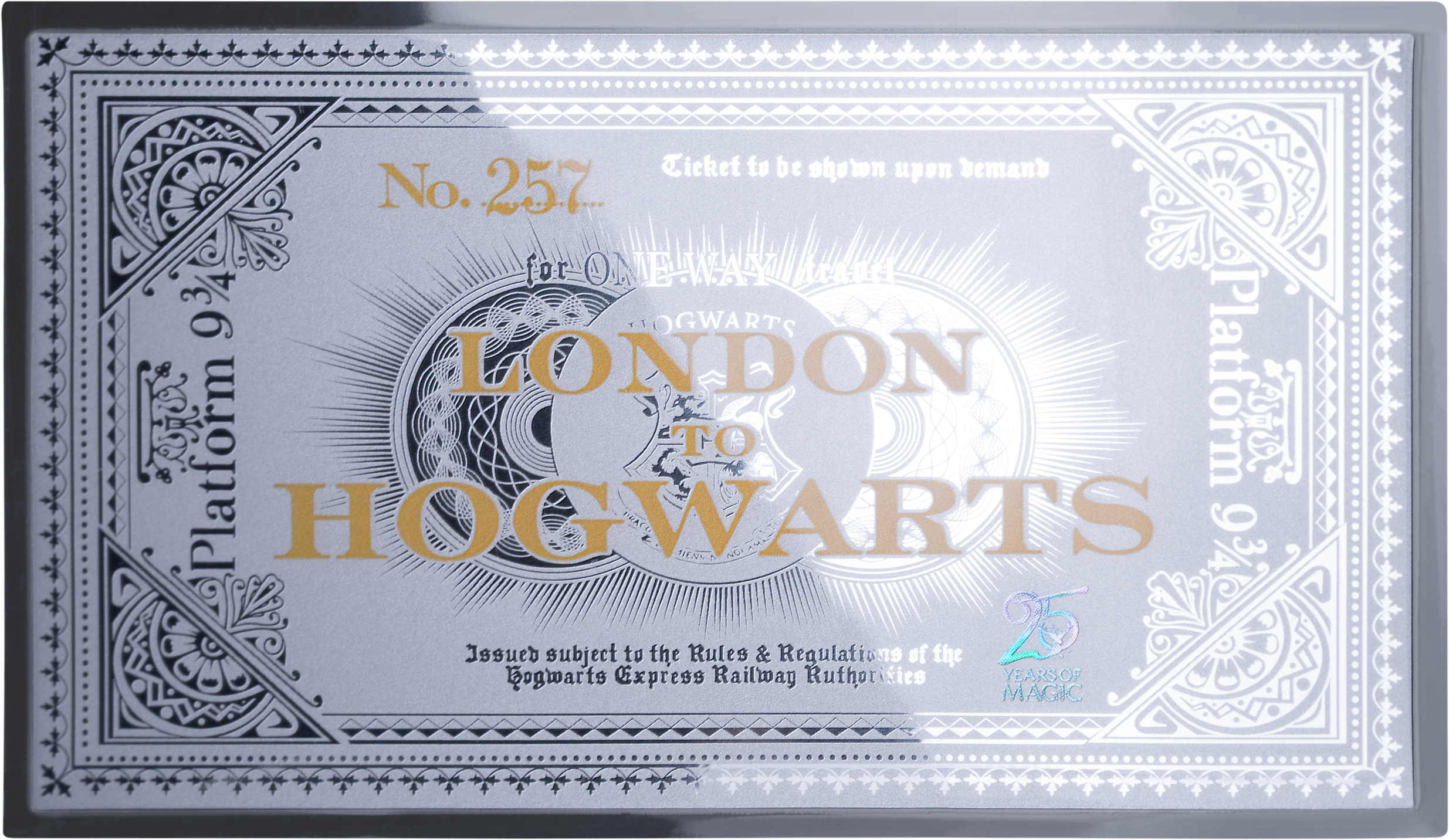 3 g Silber Harry Potter Hogwarts Ticket 2026 | Kettner